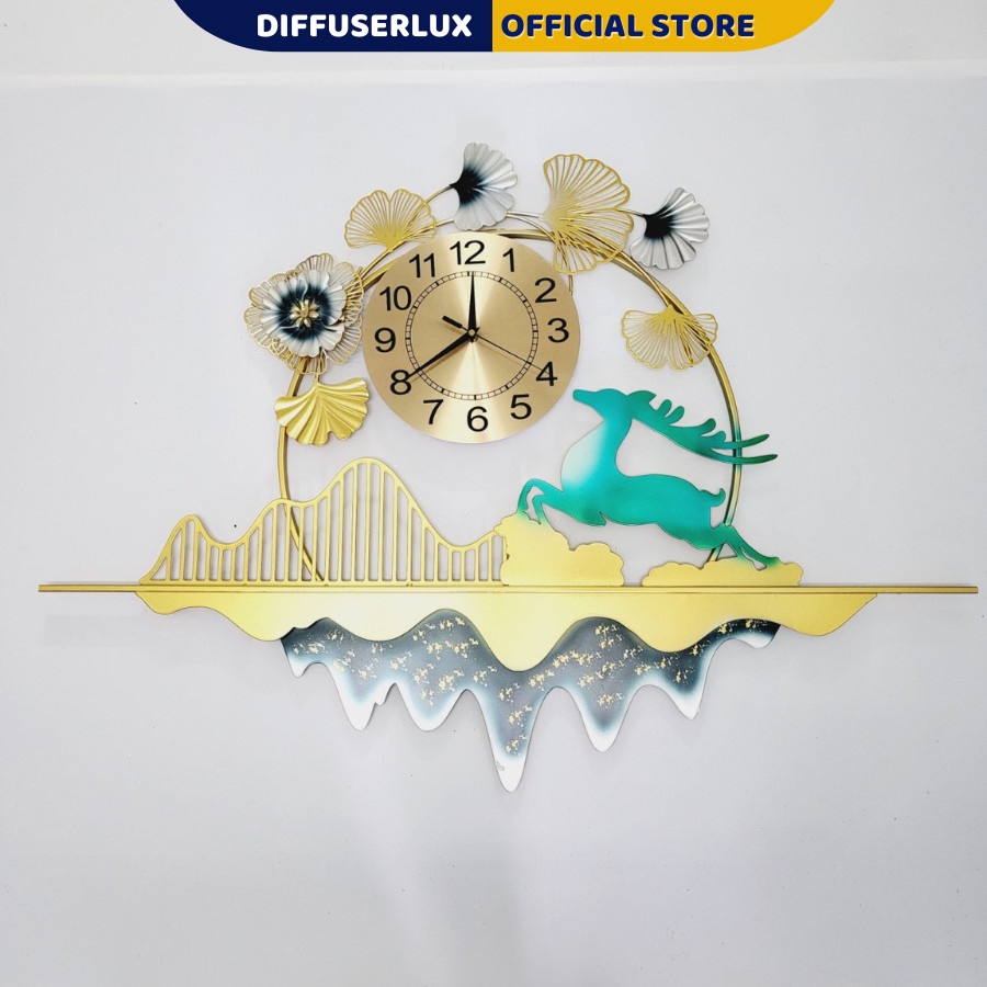 Đồng hồ kim trôi treo tường decor trang trí phòng khách phòng ngủ mã 2933 - DIFFUSER LUX