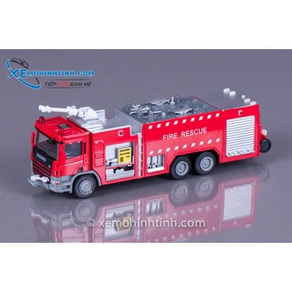 Xe Mô Hình Xe Cứu Hỏa Phun Nước 1:50 Kdw
