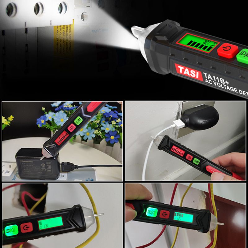 12-1000V Non-Contact AC Voltage Detector LCD Digital Display Test Meter Electeic