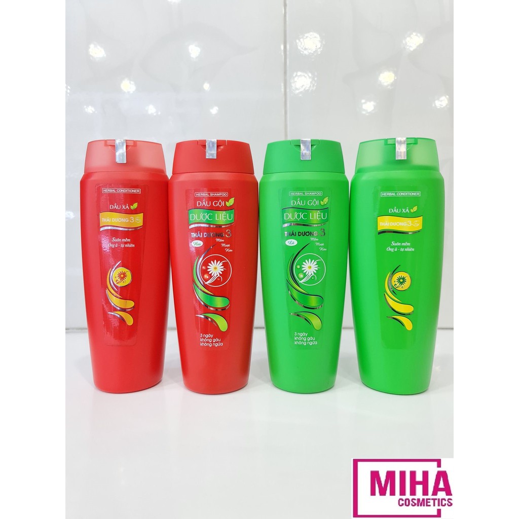 Dầu Gội Hoặc Dầu Xả Dược Liệu Thái Dương 3 Hương Lá Hoặc Hoa 200ml