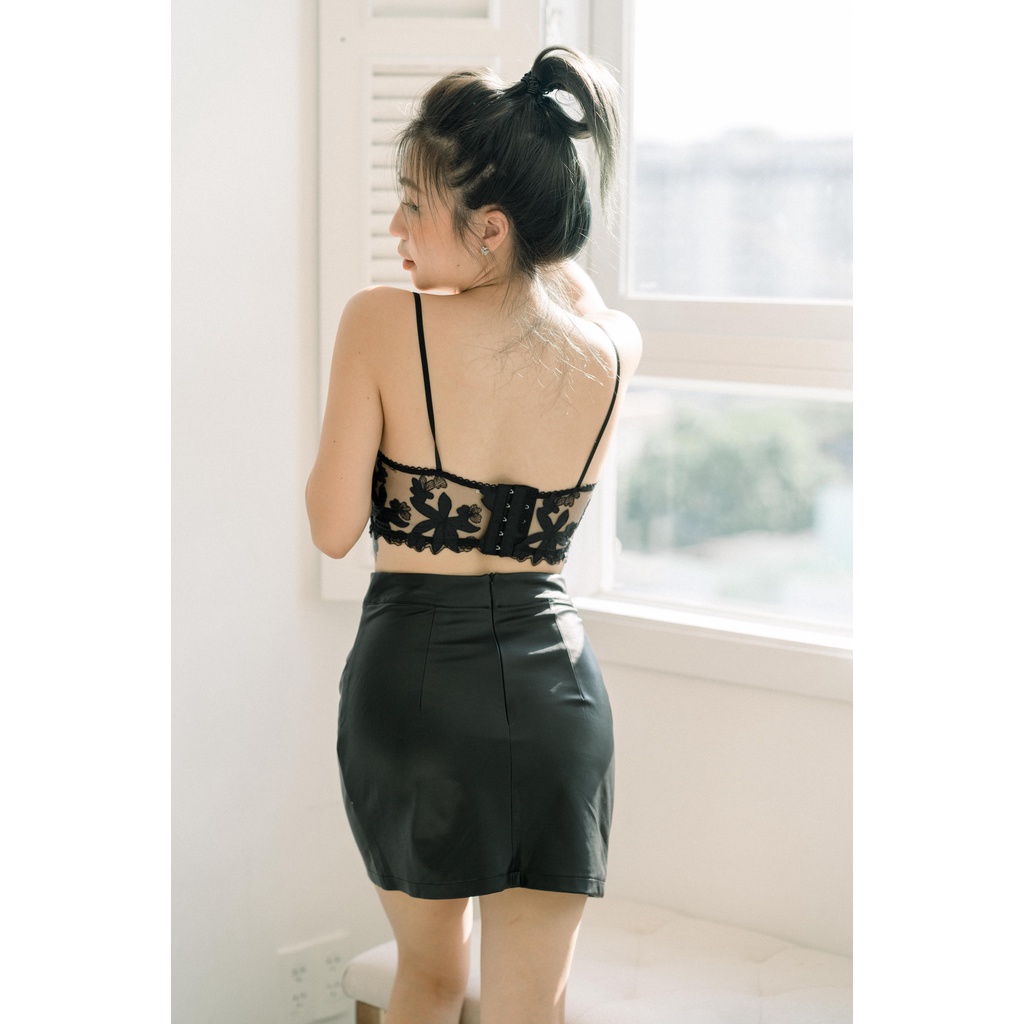 Áo corset chéo ren hoa quyến rũ ôm quả Cô Kim 7 | BigBuy360 - bigbuy360.vn