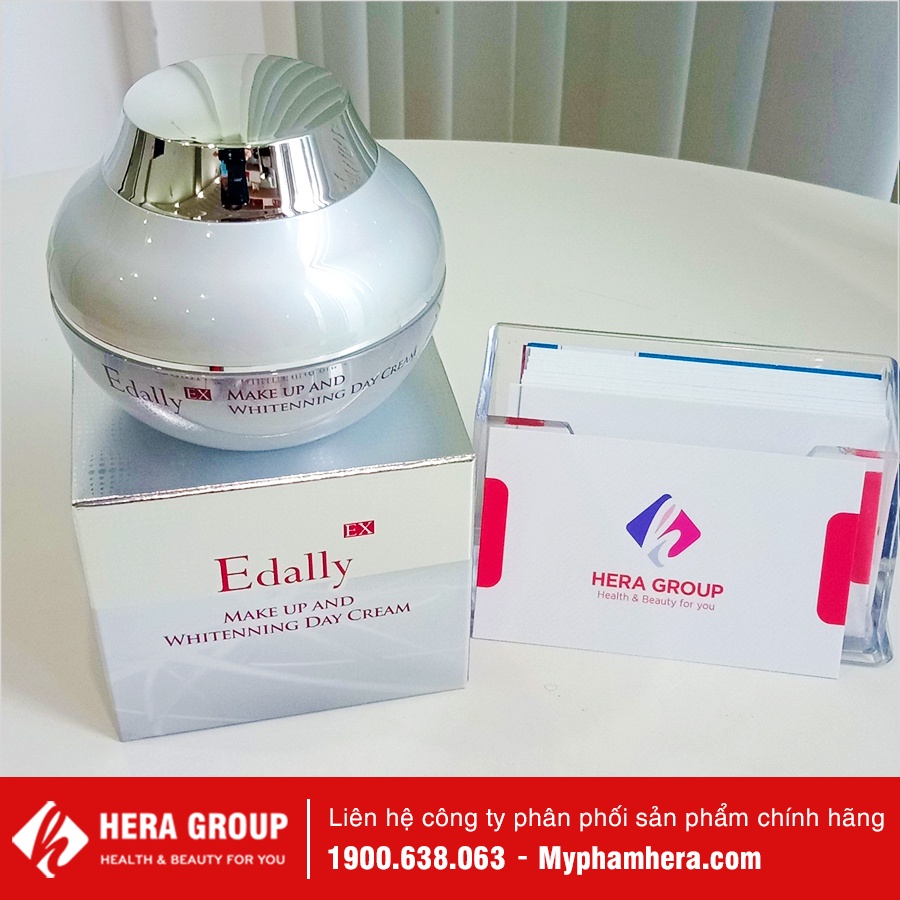 Bộ Kem Trang Điểm Chống Nắng Dưỡng Trắng Da Ban Ngày Edally