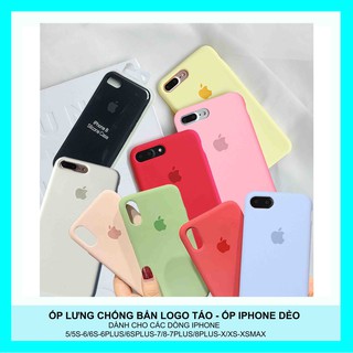 Ốp Lưng Chống Bẩn Logo Táo Dẻo iphone 5s/6s/6/7/8/7plus/8plus/x/xs/xsmax