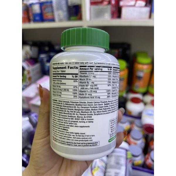 Centrum silver 50 dành cho nam nữ trên 50 tuổi