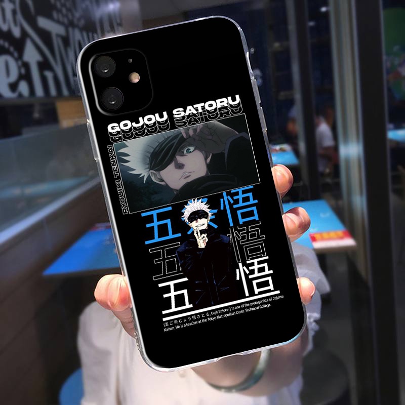 Ốp Điện Thoại Mềm Trong Suốt Hình Anime Jujutsu Kaisen Gojo Satoru Cho Xiaomi Redmi 9T K40 10 10A 10C Note 11 Poco X3 NFC Pro YN152