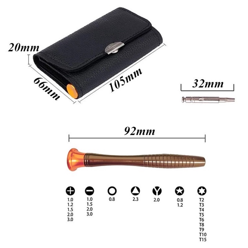 Bộ tua vít đa năng ,sửa điện thoại mắt kính 25 món
