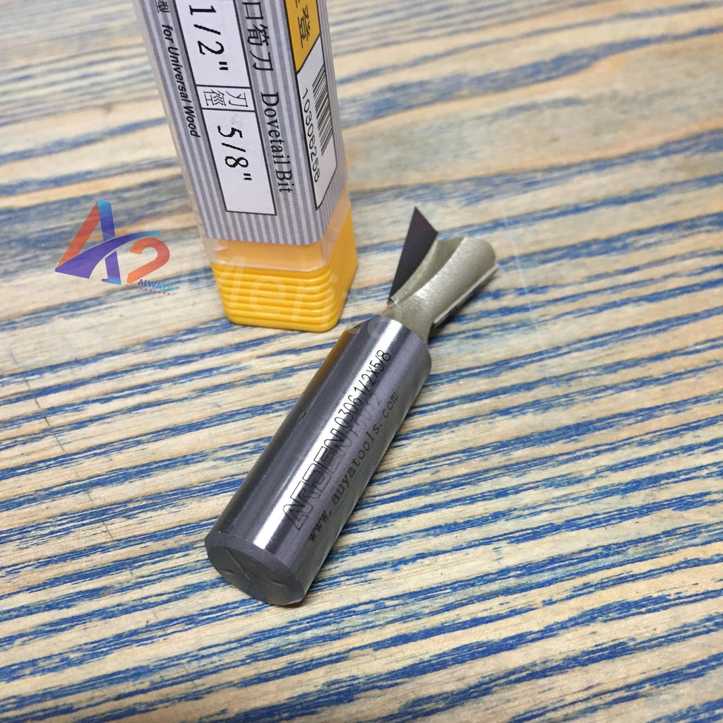 Mũi phay gỗ rảnh đuôi cá 14 độ 1/2"x5/8" ARDEN - Made in TAIWAN