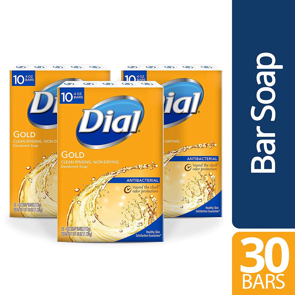 XÀ BÔNG CỤC DIAL VÀNG/ XANH - DIAL ANTIBACTERIAL BAR SOAP, GOLD / SPRINGWATER /BERRY  TỪ MỸ