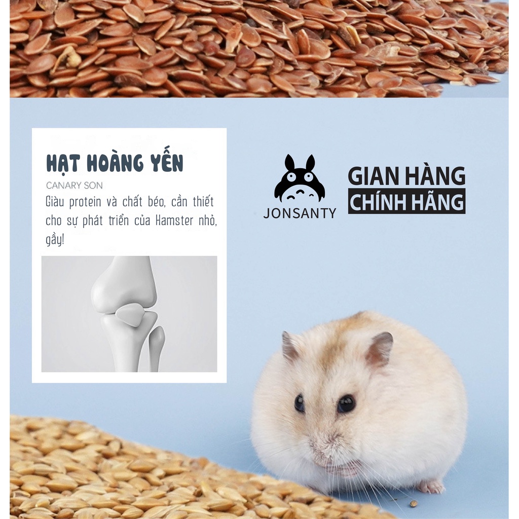 Thức ăn cho hamster hạt dinh dưỡng cao cấp hàng chính hãng JONSANTY giúp tăng cường sức đề kháng gói lớn 450gram CST100