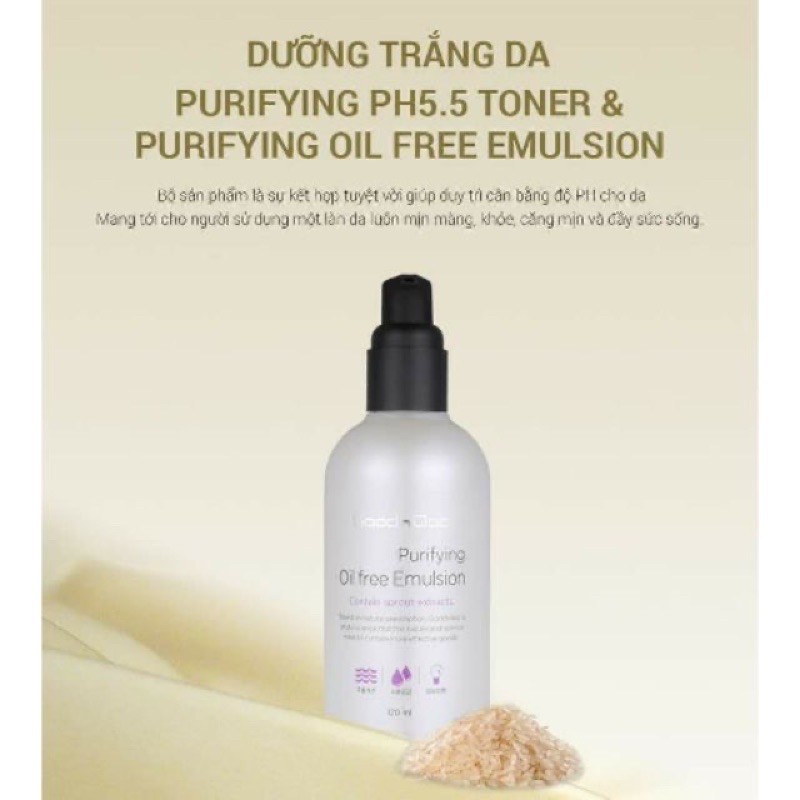 Nước hoa hồng dưỡng trắng da Goodndoc Purifying pH 5.5 Toner (Chai 120ml)