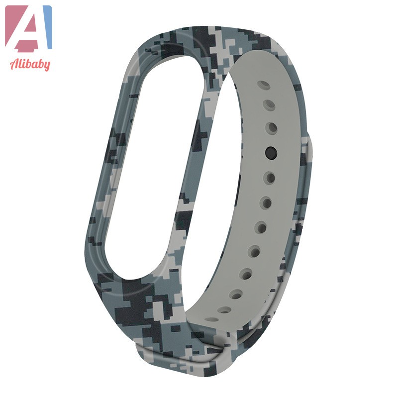 Thông Minh Dây Đeo Thay Thế Chất Liệu Silicon Màu Trơn Cho Xiaomi Mi Band 3 / 4 / 5