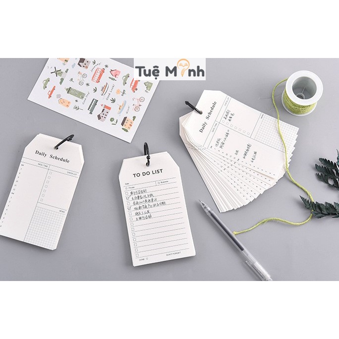 [Mã LIFEB04ALL giảm 10% tối đa 15K đơn 0Đ] Tập 52 tờ note ghi chú check list lập kế hoạch, to do list tiện lợi NO08