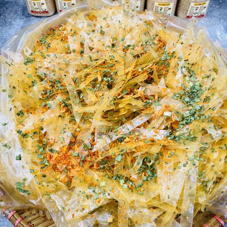 Bánh Tráng Trộn Thập Cẩm - Ruốc Sấy, Tỏi, Hành, Lạc, Sate, Muối Tôm( Túi 100g)