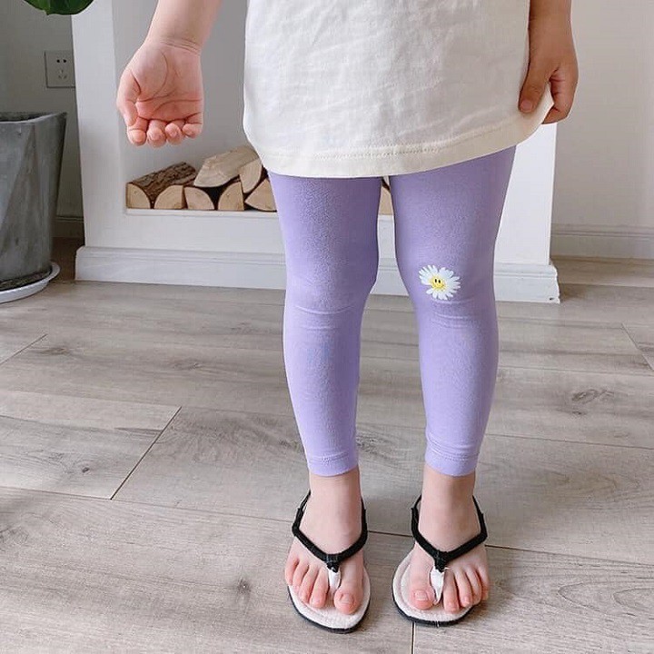 Quần Leging Bé Gái - Chất Thun Cotton Co Giản 4 chiều