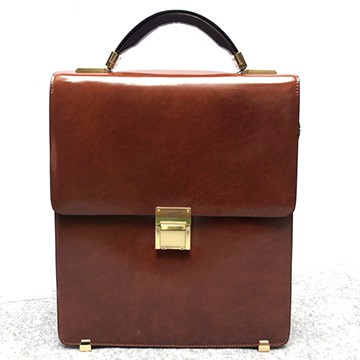 Túi đứng da thật khóa số