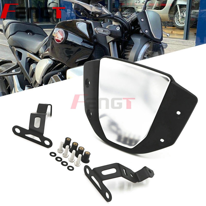 Kính chắn gió CB150R CB300R CB650R CB1000R, đen, đỏ, làm việc CNC, chắc chắn, bền, không dễ phai.