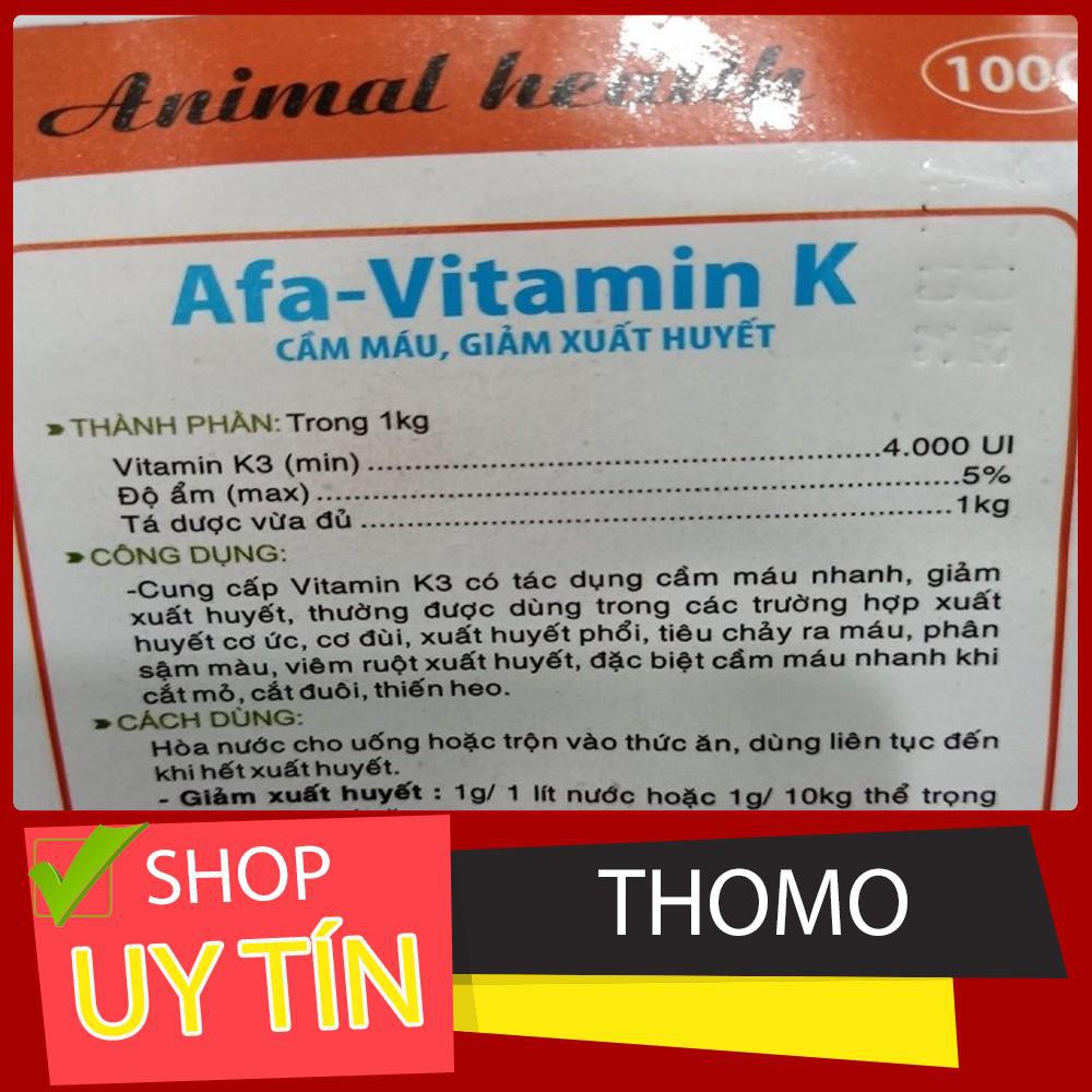 [Chăm Sóc Gà Chọi] thuốc gà - vitamin K - cầm máu , giảm xuất huyết - 1 gói  100 gram
