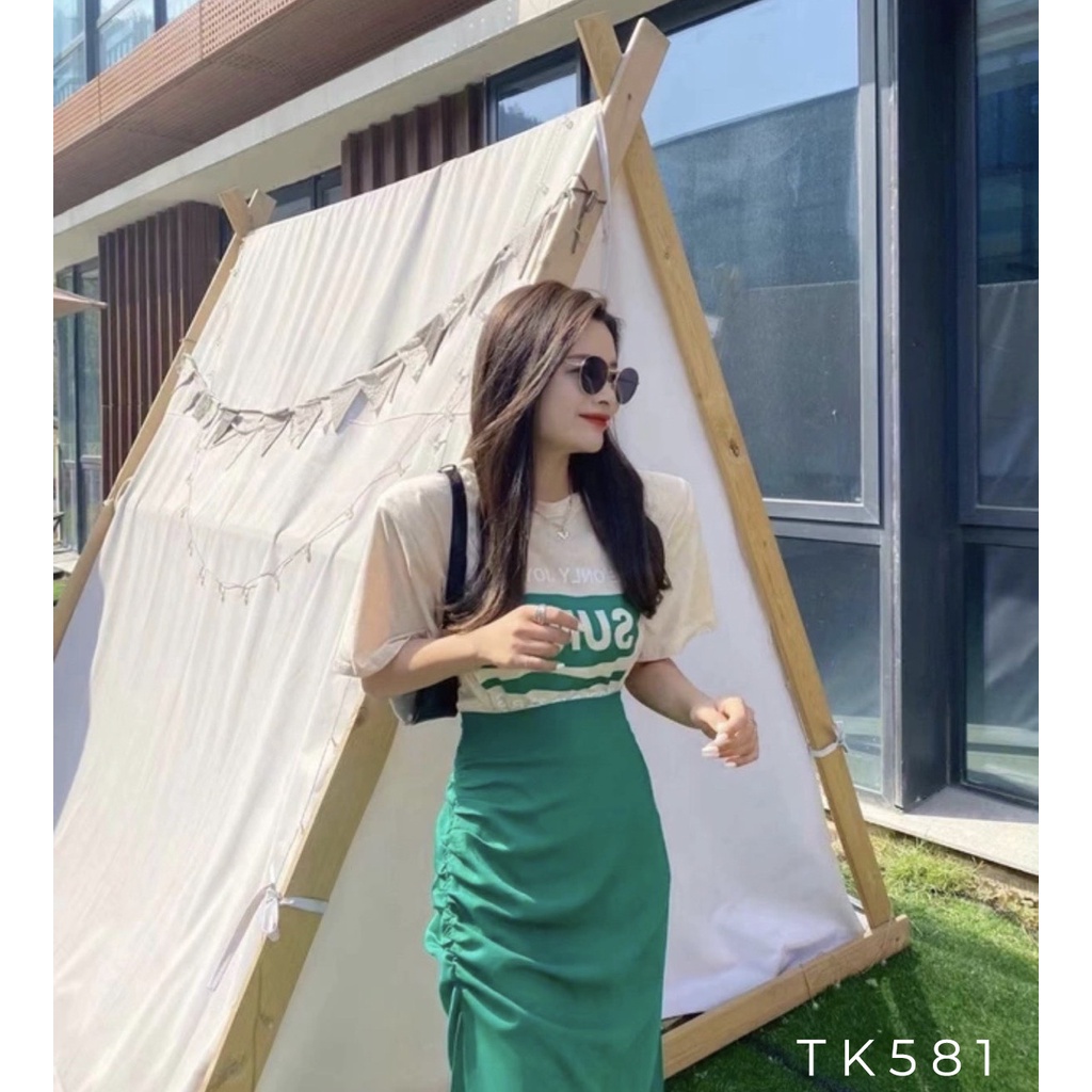 [BBSTORES] Đầm Set Thun Chữ Sunny - Tk581
