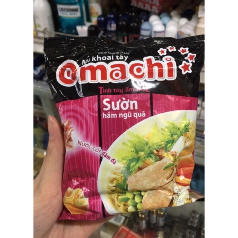 Set 5 gói mì omachi sườn bò