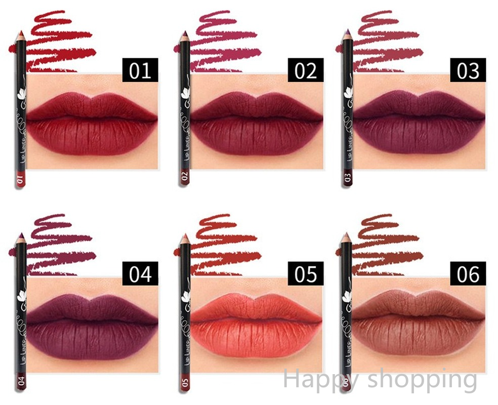 (Hàng Mới Về) Set 12 Chì Kẻ Viền Môi Đa Năng Chống Nước Tiện Dụng | BigBuy360 - bigbuy360.vn