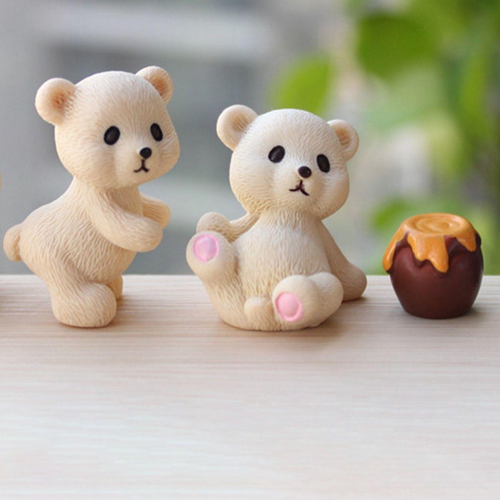 Đồ trang trí Gấu Và Bóng Tuyết Mini Dễ Thương Dùng Trang Trí Tiểu Cảnh / Tiểu Cảnh