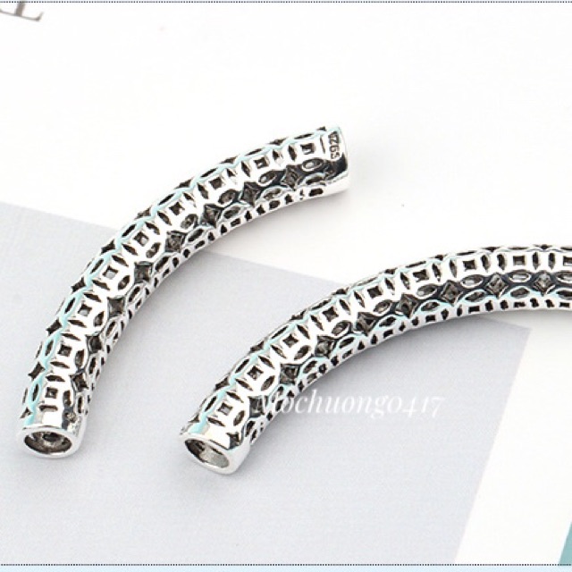 Charm ống bạc - MH299