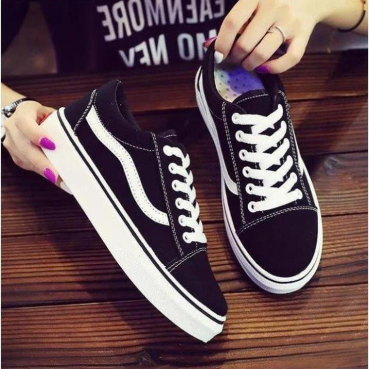 Unisexfashion  Giày Vans Old Đen Trắng Nam Nữ