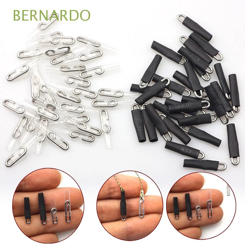 BERNARDO Fish Tackle  Tools Fishing Hook Anti-entanglement Heat Shrink Tube Safety Lead Snap Connector Fishing Pin 20Pcs Enganche Rapido Strand Quick Clip Swivel Fast Fishing Snaps/Multicolor