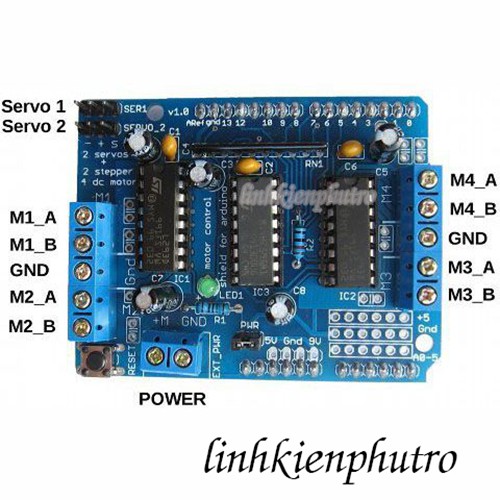 Arduino Motor Shield L293D