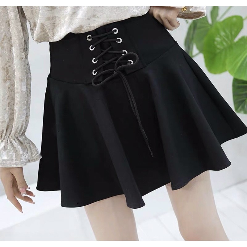Chân váy xoè xỏ dây