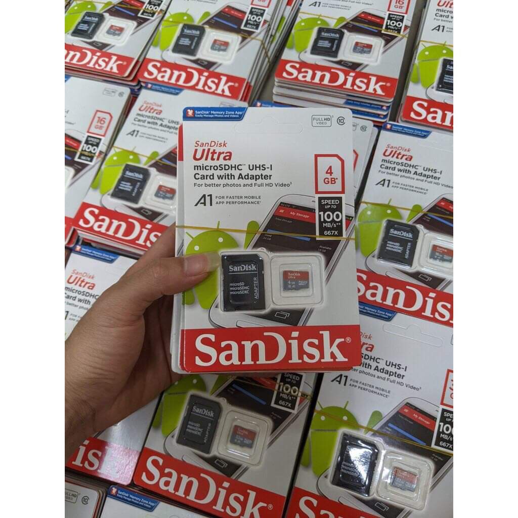 THẺ NHỚ SANDISK 4GB - 8GB - 32GB
