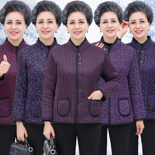 Áo Khoác Cotton Không Tay Giữ Ấm Cho Người Lớn Tuổi