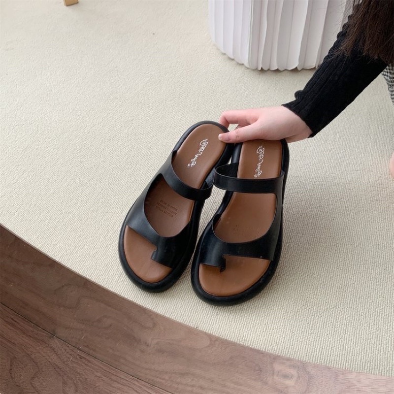 Dép Sandal Màu Trơn Thoải Mái Thời Trang Mới Dễ Phối Đồ