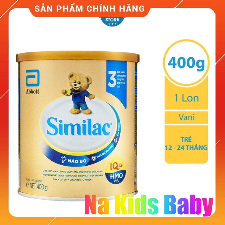 Sữa bột Similac Eye-Q 3 400g chính hãng