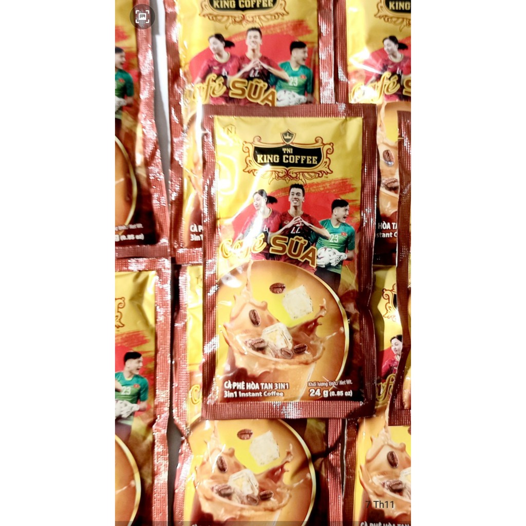 Cà phê king cà phê sữa hòa tan 3in1 - 30 gói x 24gr,.hsd :4_2025