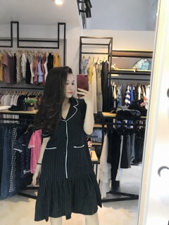 Váy xuông đuôi cá cổ pizama
