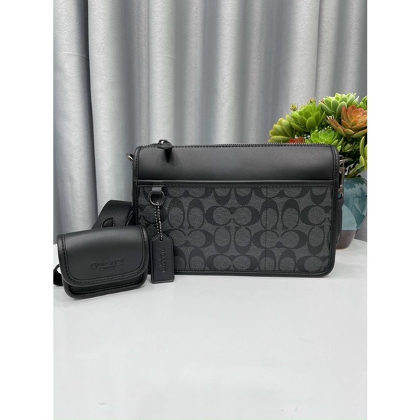 TÚI ĐEO CHÉO COACH HERITAGE UNISEX C8141
