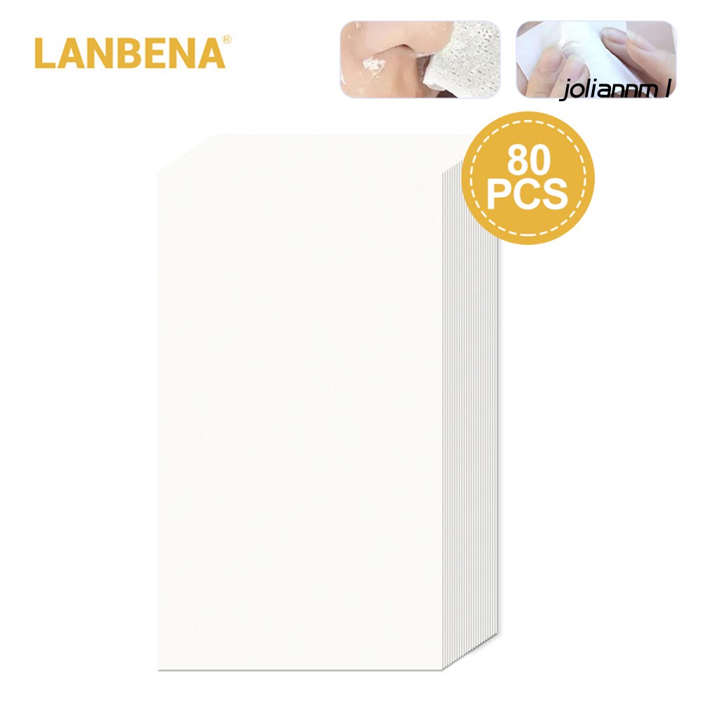 Set 80 tờ giấy lột mụn đầu đen làm sạch da LANBENA tiện dụng
