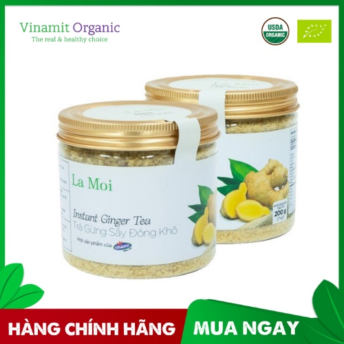 Trà Gừng Sấy Đông Khô VINAMIT Lon 200g