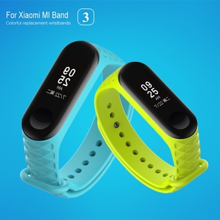 XIAOMI Dây Đeo Thay Thế Chất Liệu Silicon Màu Trơn Cho Mi Band 4 3