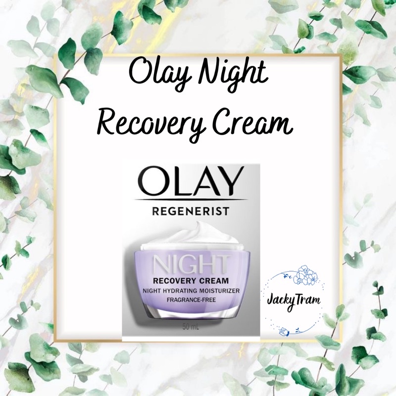 [Hàng Mỹ] Kem dưỡng ban đêm tái tạo da ngừa lão hóa Olay Regenerist Night Recovery Cream Face Moisturizer (48g)