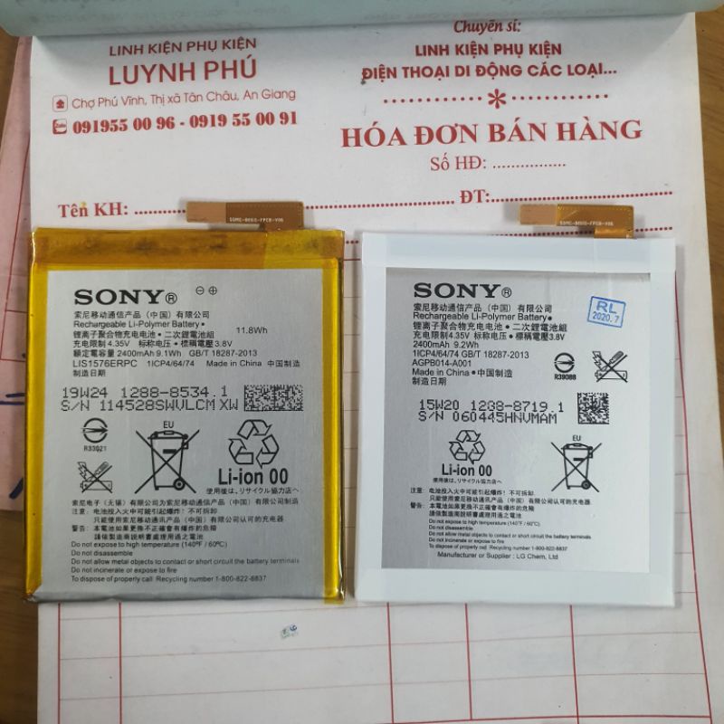 Pin sony M4 LIS1576ERPC AGPB014 A001 2400mAh