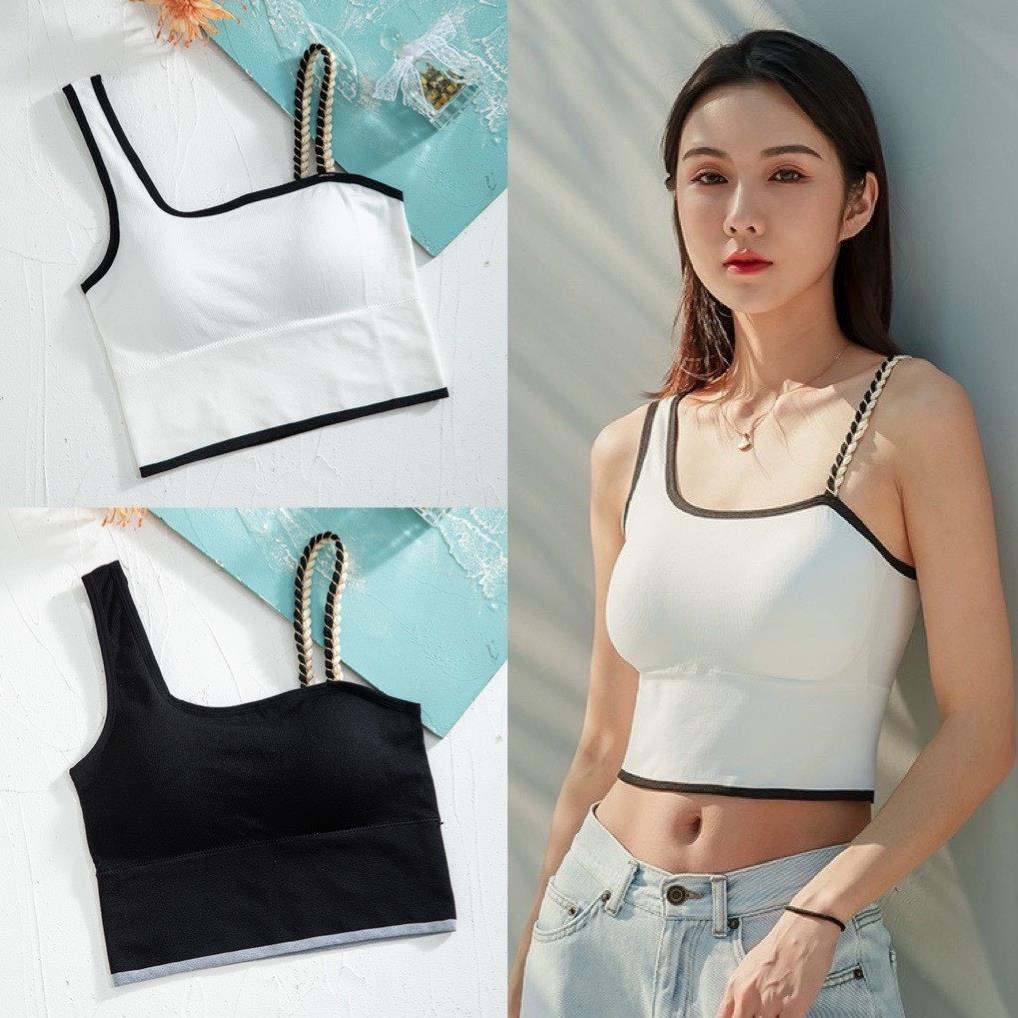 Áo Bra Nữ Quai Chéo Dây Tết Xích Phong Cách Cá Tính Hiện Đại - LADY