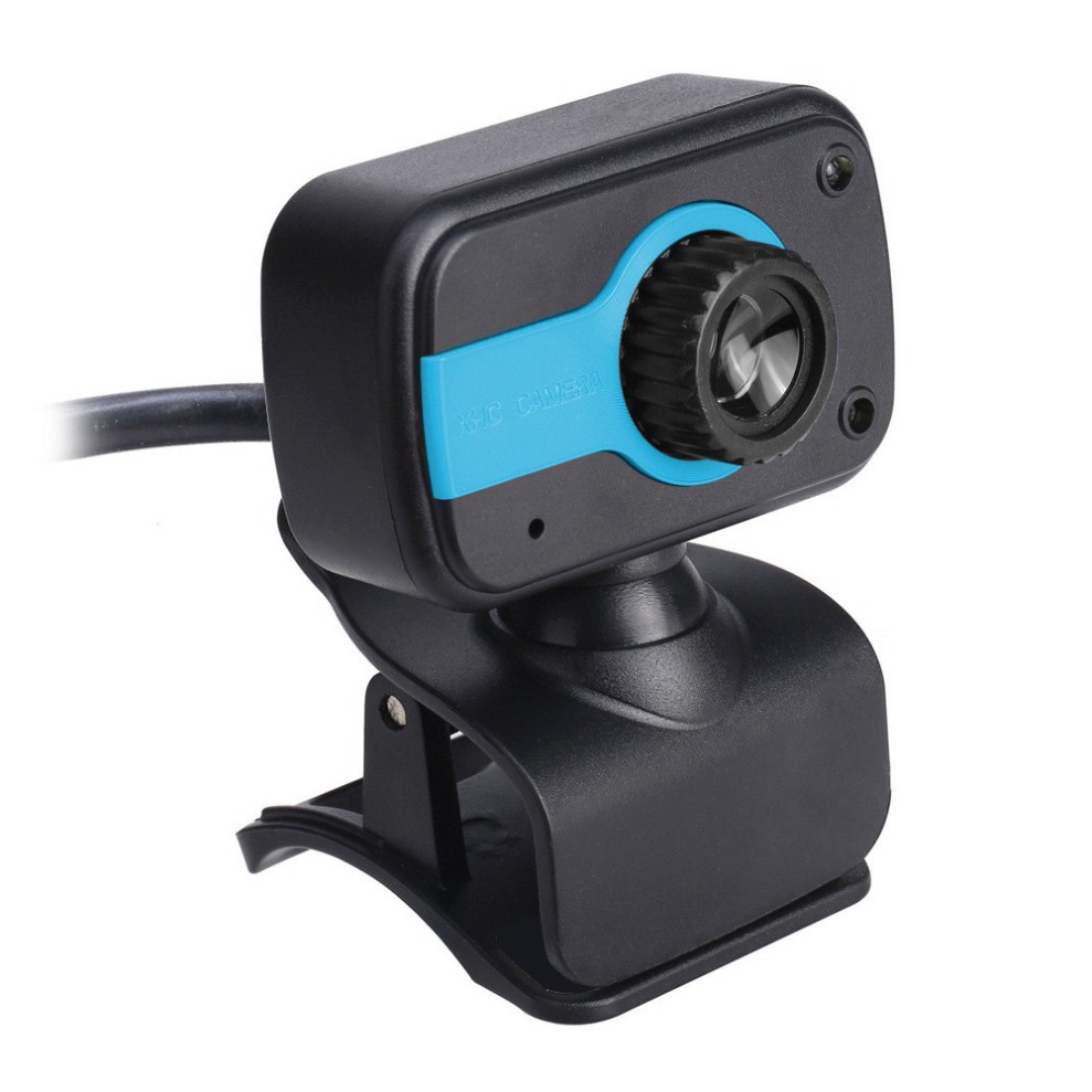 (Bảo hành 06 tháng) Webcam mini Kẹp có mic dùng cho máy tính có tích hợp mic và đèn Led trợ sáng - Webcam để bàn V3