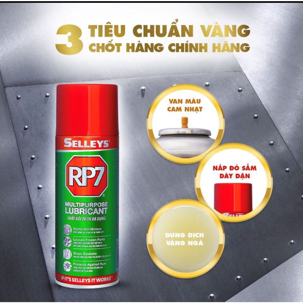 Chai Xịt RP7 Chống Rỉ Sét Và Bôi Trơn Chính Hãng Loại Lớn, Nhỏ