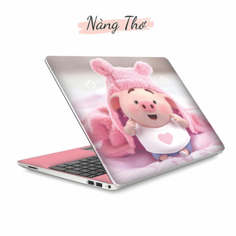 Decal dán laptop 3D siêu CUTE_ nàng thơ