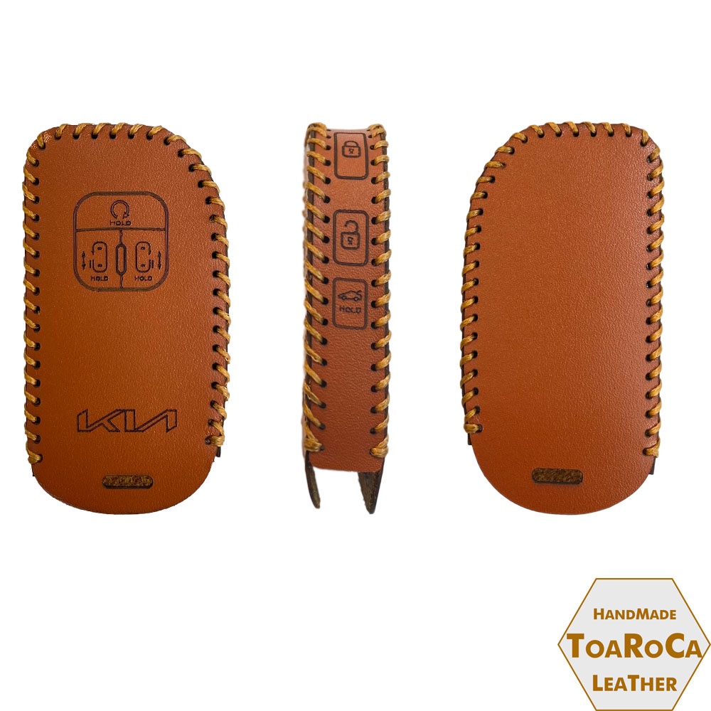 Bao Da Chìa Khóa Smartkey Ô Tô Kia Canival 2020-2021-2022 Da Bò Handmade Toaroca