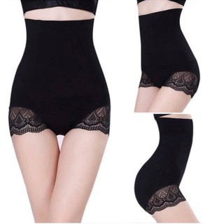 . Quần gen nịt bụng chống cuộn viền ren xuất Nhật