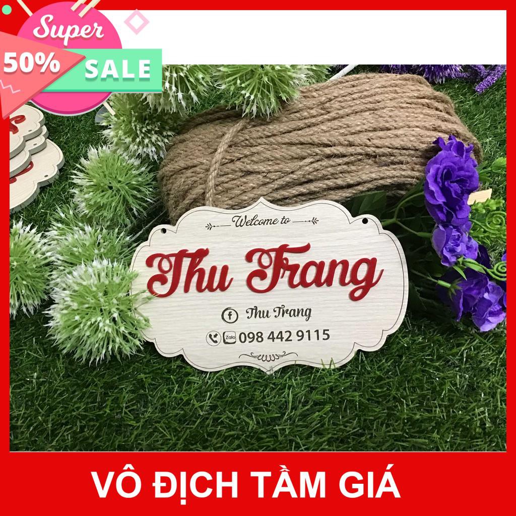 [Hàng cao cấp]- Bảng gỗ thương hiệu - Bảng gỗ tên shop - Bảng gỗ 3D