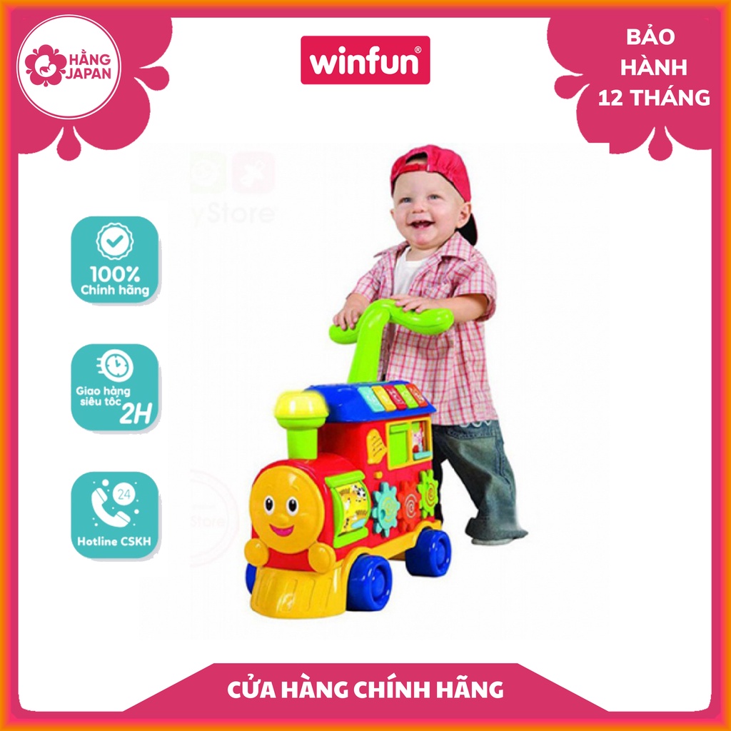 WinFun - Xe tập đi tàu hỏa 2in1 Đỏ 0803